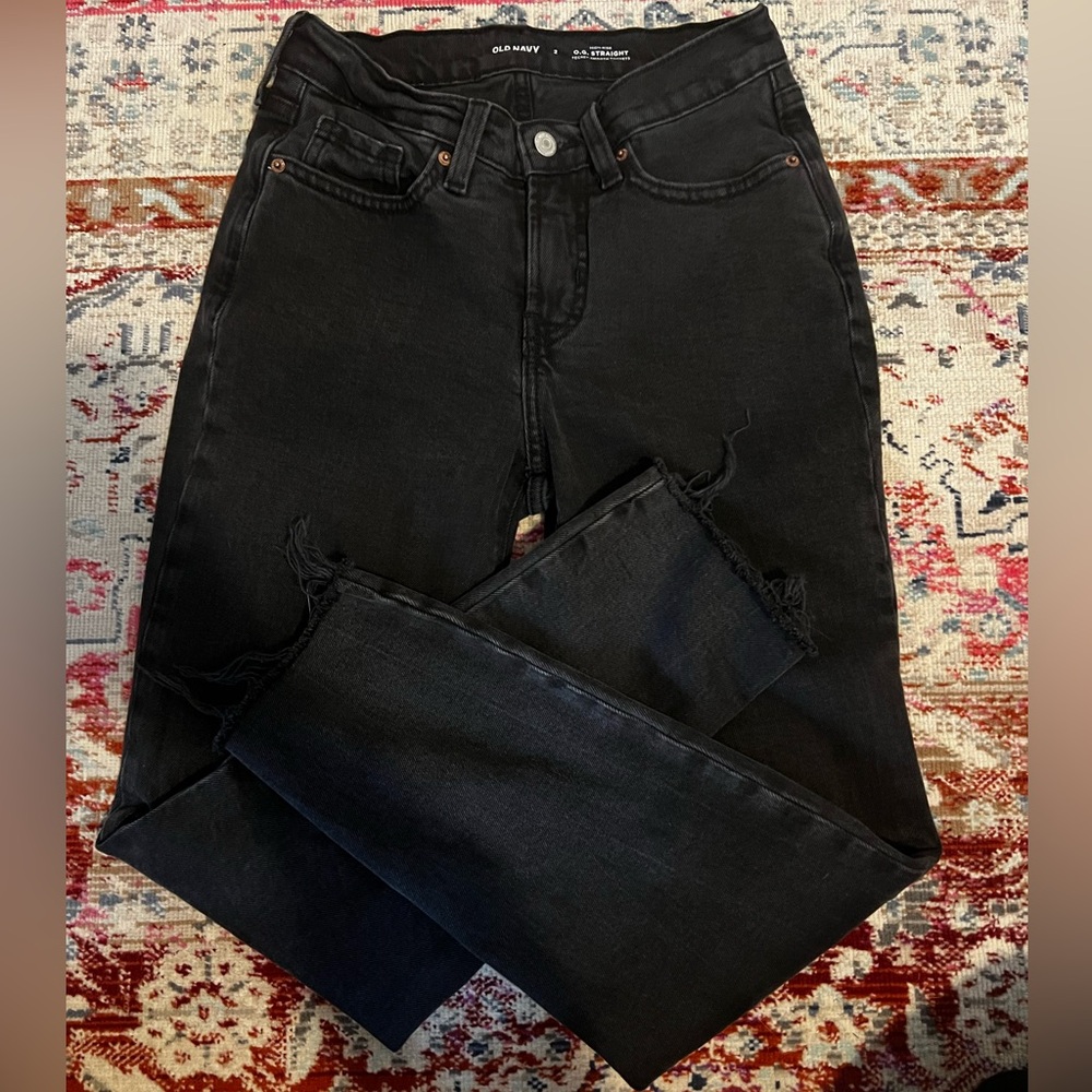 Old Navy O.G straight high-rise jeans secret smooth pockets